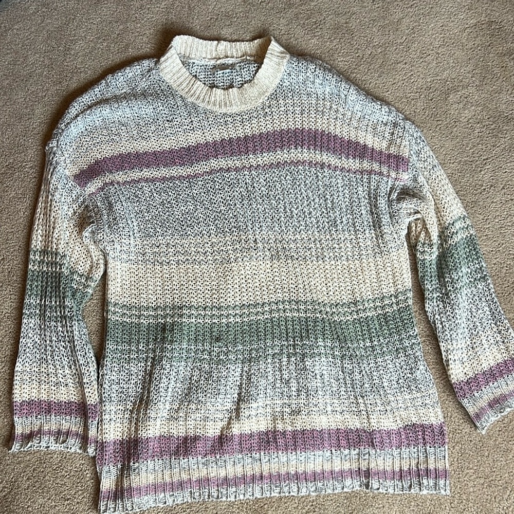 American eagle knit tunic sweater, multi colored, size small